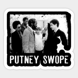 Swope's Boardroom Coup Legendary Putney Movie Moment Tee Sticker